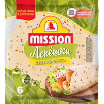 Пшеничные лепёшки MISSION Цельные злаки