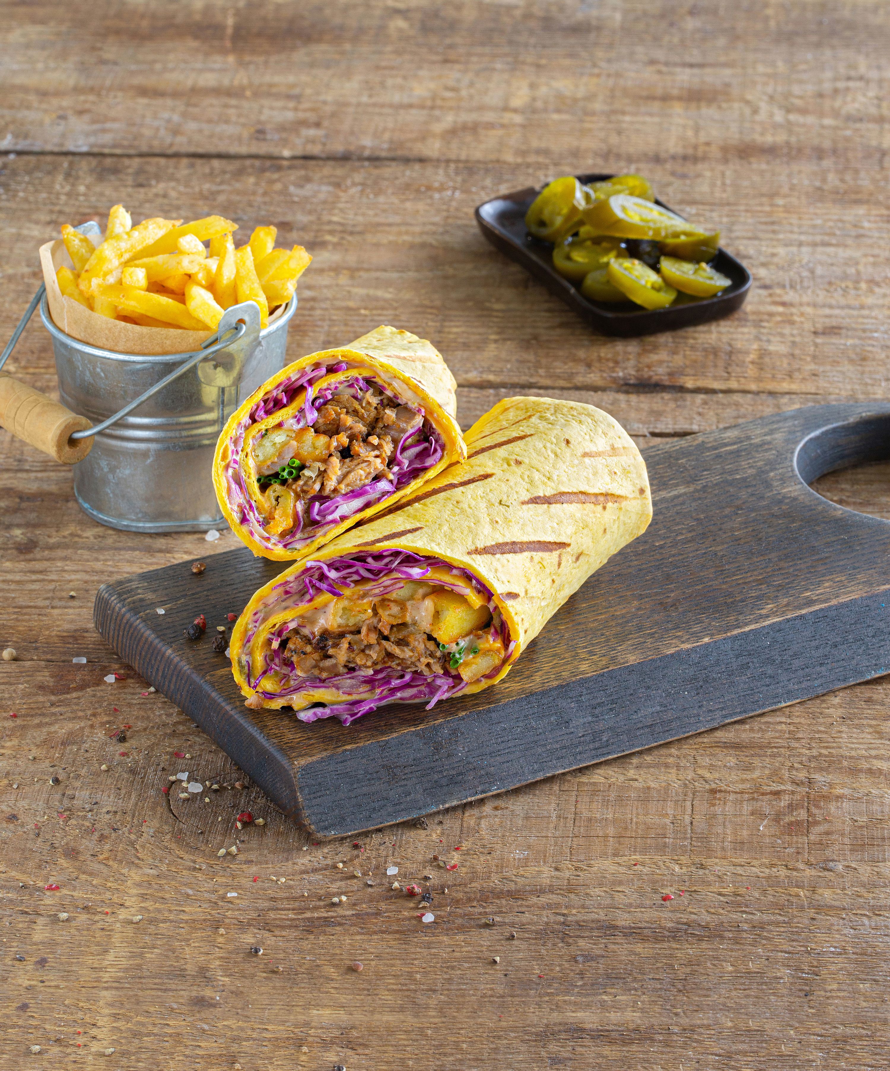 ШАУРМА С ТОМЛЁНОЙ СВИНИНОЙ