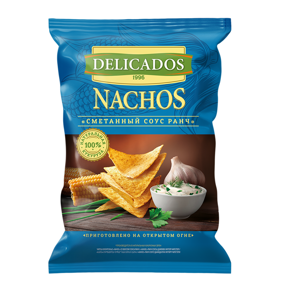 DELICADOS Начос Сметанный соус Ранч