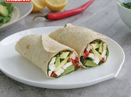 Роллы с зеленью и авокадо